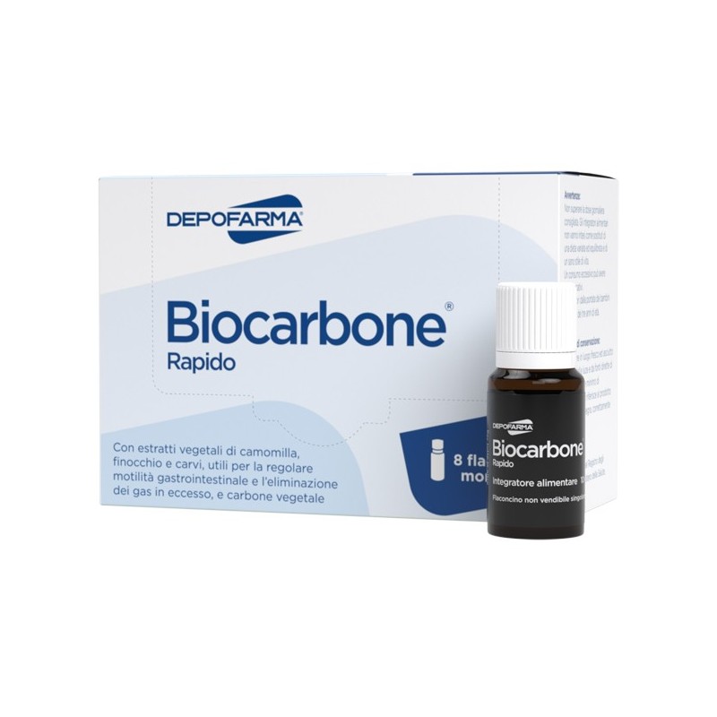 Biocarbone rapido 8 flaconcini