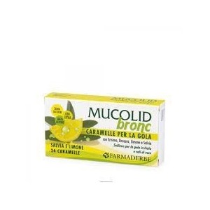Mucolid bronc salvia & limone 24 caramelle