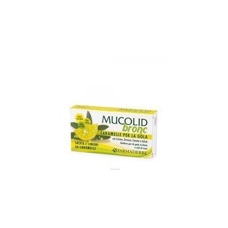 Mucolid bronc salvia & limone 24 caramelle