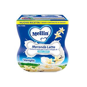 Mellin merenda latte vaniglia 2 x 100 g