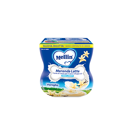 Mellin merenda latte vaniglia 2 x 100 g Mellin merenda latte vaniglia 2 x 100 g