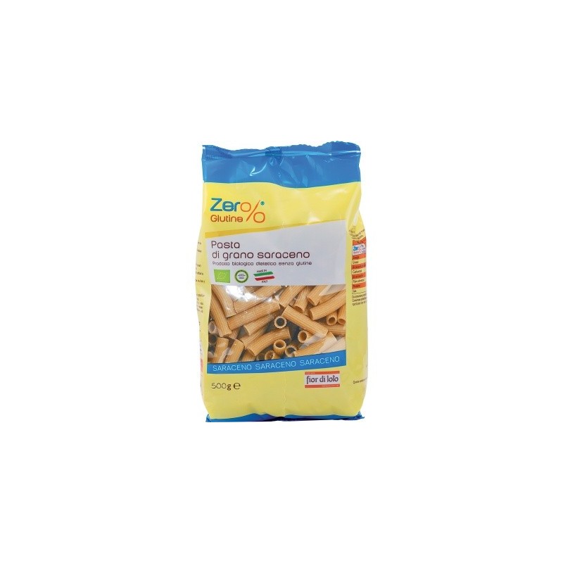 Zer% glutine rigatoni di grano saraceno bio 500 g