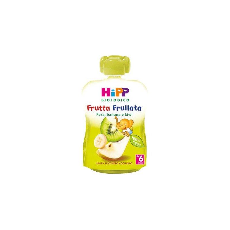 Hipp bio frutta frullata pera banana kiwi 90 g Hipp bio frutta frullata pera banana kiwi 90 g