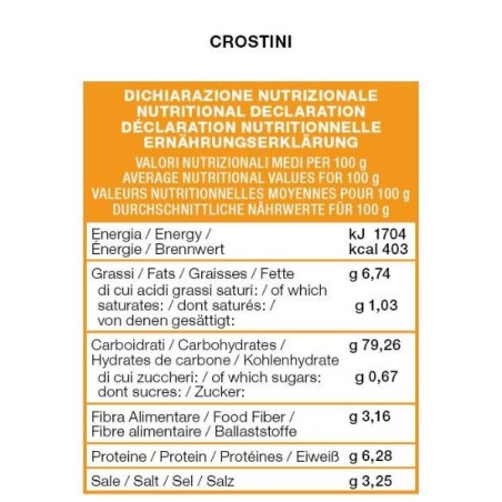 Il pane di anna crostini senza latte 120 g