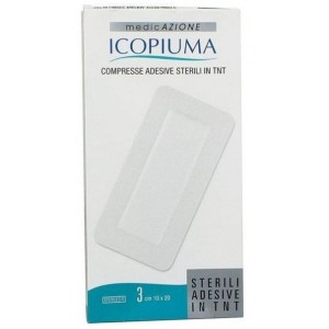 Compresse adesive tessuto non tessuto 10 x 20 cm 3 pezzi