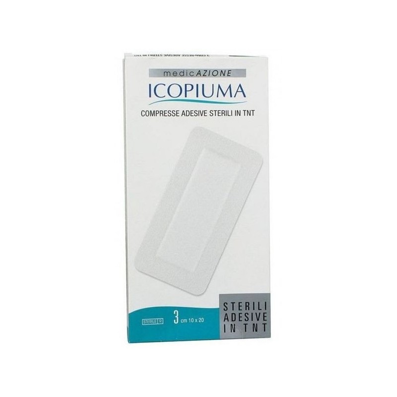 Compresse adesive tessuto non tessuto 10 x 20 cm 3 pezzi