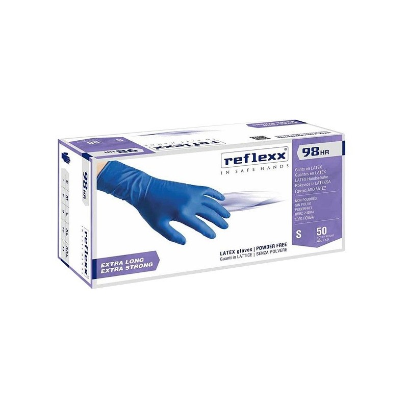 Guanti lattice senza polvere large 100 pezzi