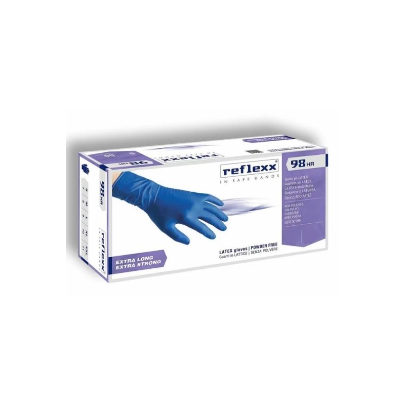 Guanti lattice senza polvere medium 100 pezzi