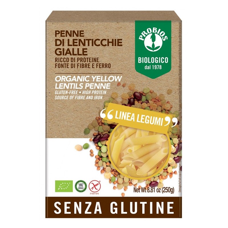 Probios penne lenticchie gialle 250 g