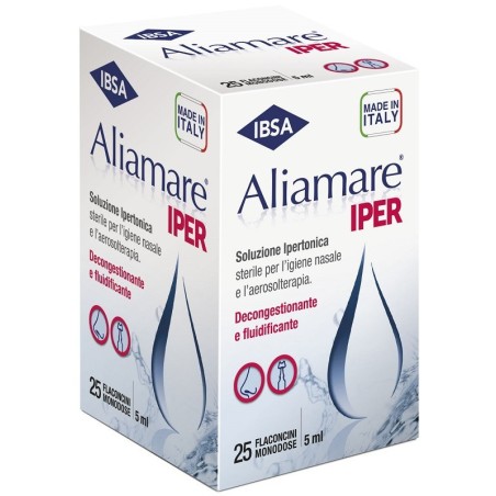 Aliamare iper 25 flaconcini ipertonici da 5 ml