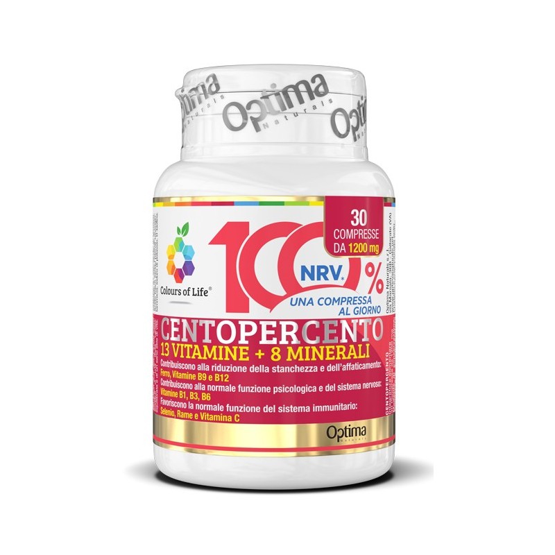 Colours of life centopercento 30 compresse 1200 mg Colours of life centopercento 30 compresse 1200 mg