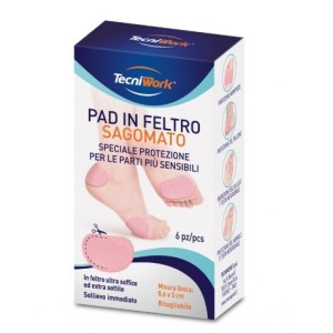 Pad in feltro sagomato 8,6x5cm 6 pezzi