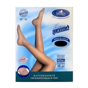 Sauber classico autoreggente maglia liscia 140 camel 5