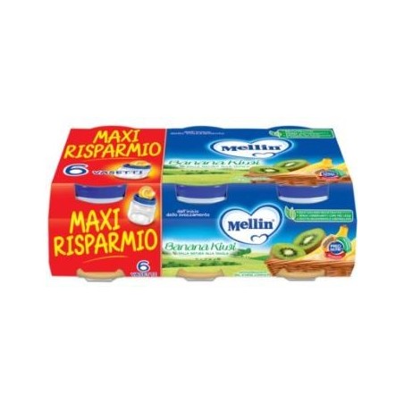 Mellin omogeneizzato banana kiwi 6 x 100 g