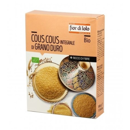 Cous cous integrale grano duro bio 500 g Cous cous integrale grano duro bio 500 g