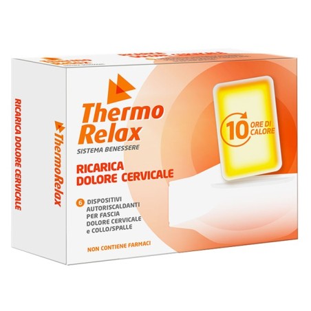 Thermorelax ricarica per fascia dolore cervicale 6 dispositivi autoriscaldanti