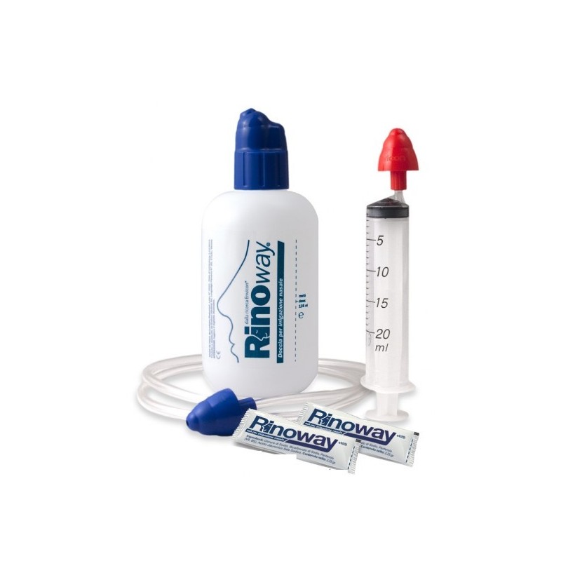Rinoway doccia per irrigazione nasale + 15 sali ipertonici