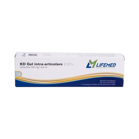 Siringa intra-articolare kd gel acido ialuronico 2,5% ultraone 120 mg/4,8 ml