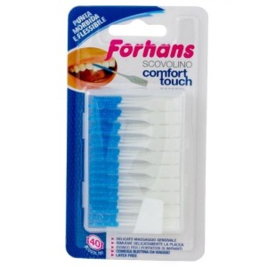 Forhans scovolino comfort touch punta in lattice 40 pezzi