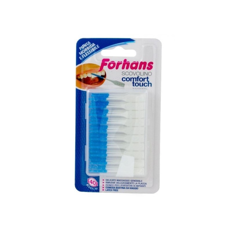 Forhans scovolino comfort touch punta in lattice 40 pezzi