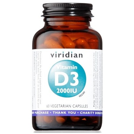 Viridian vitamin d3 2000iu 60 capsule