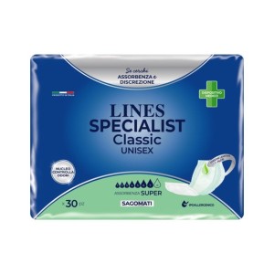 Pannolone lines specialist classic sagomato super 30 pezzi