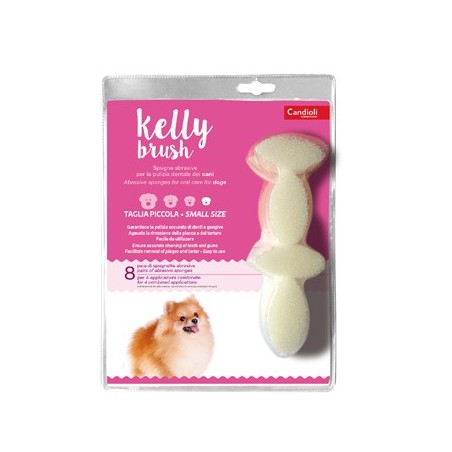 Kelly brush spugnetta abrasiva per cani di taglia piccola 16pezzi Kelly brush spugnetta abrasiva per cani di taglia piccola 16pezzi