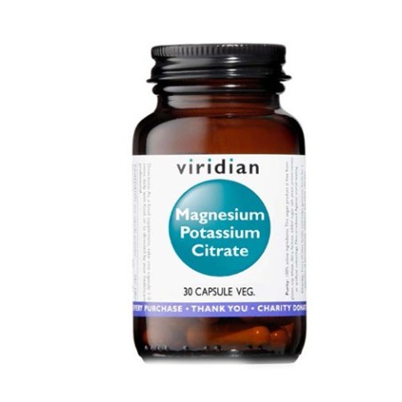 Viridian magnesium potassium citrate 30 capsule viridian magnesio potassio citrato