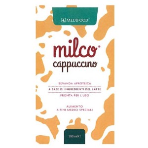 Medifood milco bevanda aproteica cappuccino 6 x 200 ml