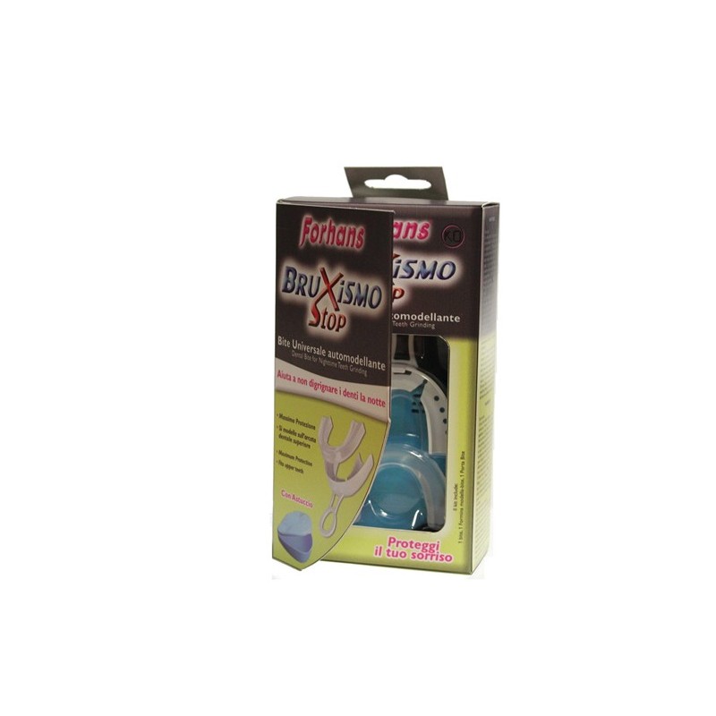 Bite universali automodellanti bruxismo stop forhans 2 pezzi