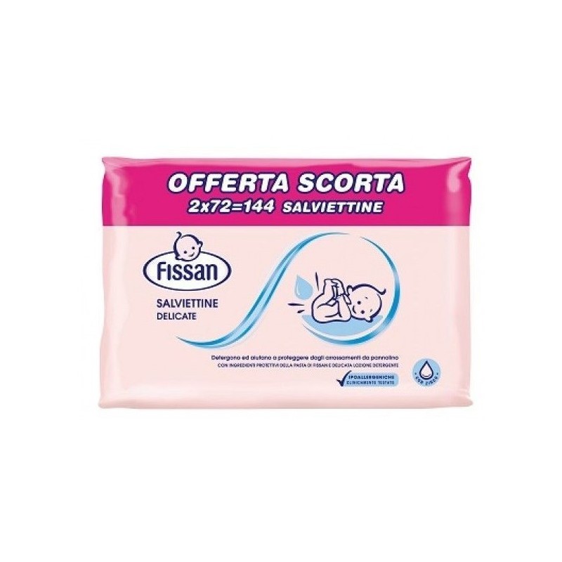 Fissan salviettine delicate bipack 65 pezzi