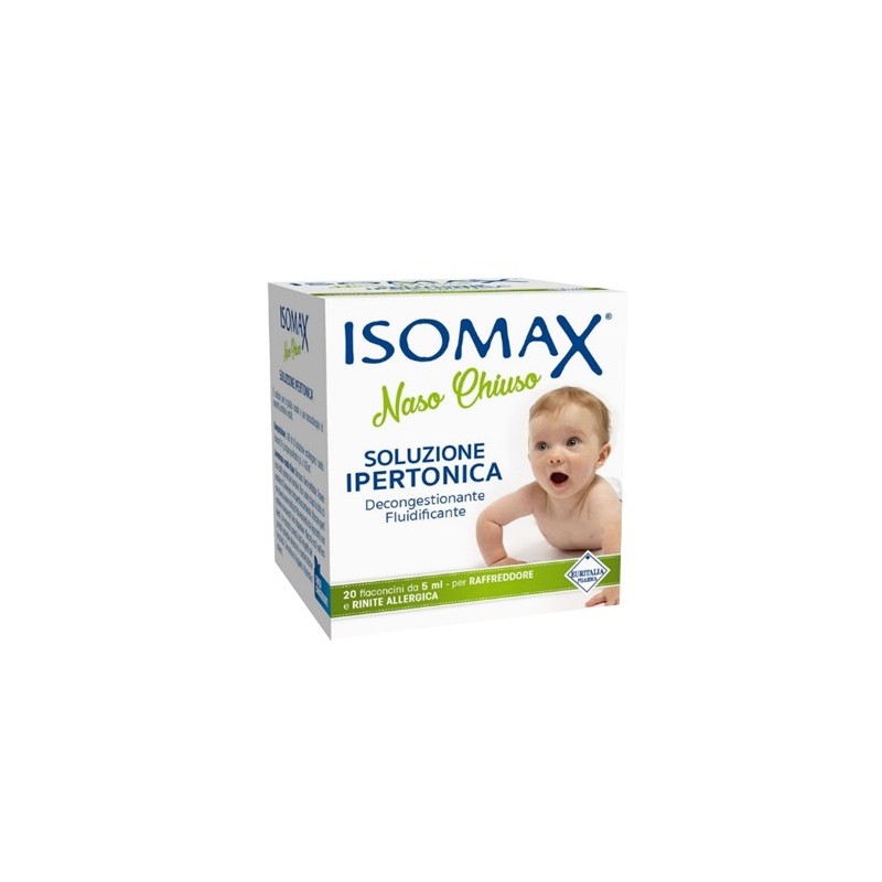 Soluzione ipertonica isomax naso chiuso 20 flaconcini da 5 ml