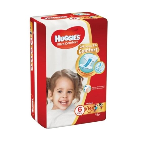 Pannolino huggies ultra comfort base 6 14 pezzi