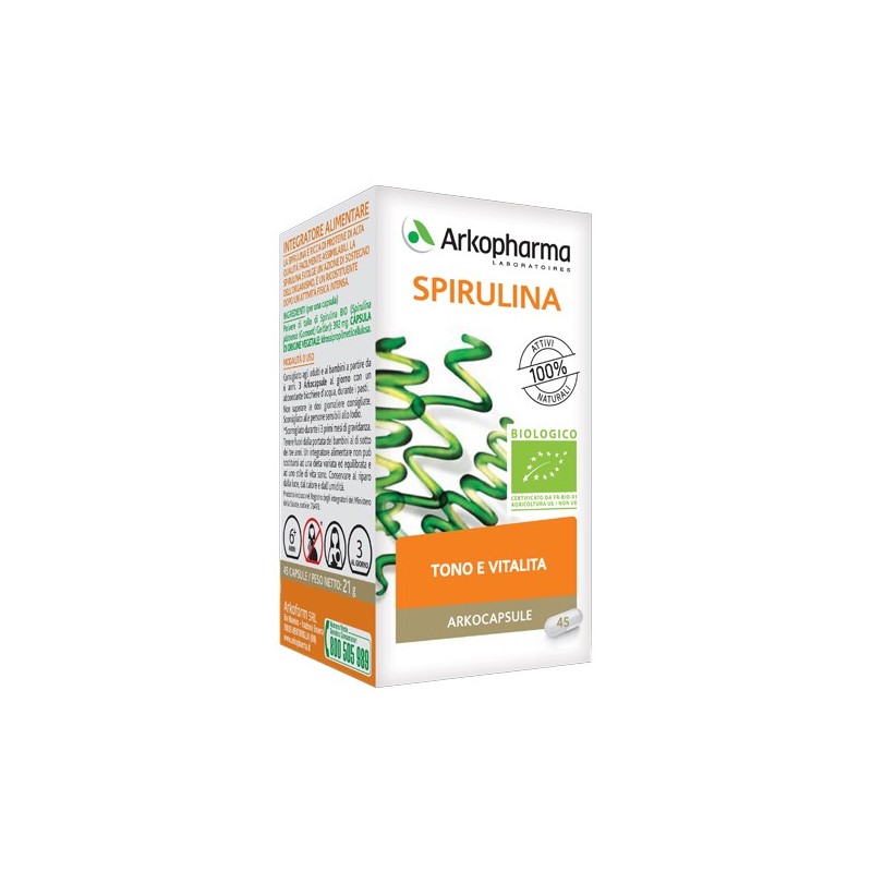 Arko capsule spirulina bio 45 capsule