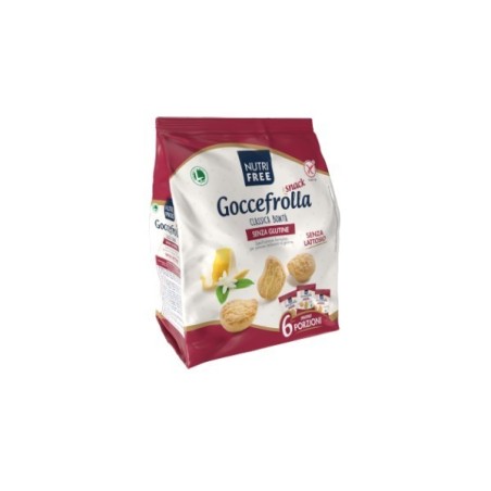 Nutrifree goccefrolla snack classica bonta' senza lattosio 6monoporzioni da 40 g