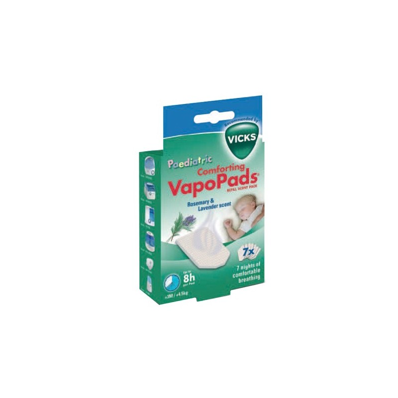 Vicks vapopads rosemary & lavender scente 7 pezzi