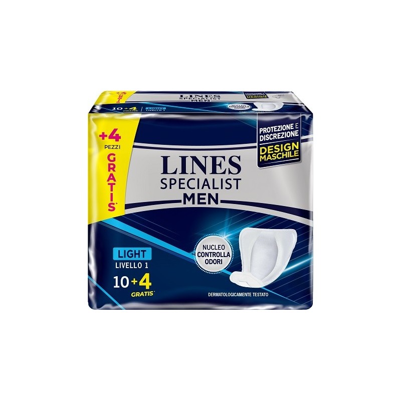 Pannoloni lines specialist men livello 1 14 pezzi