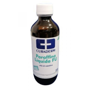 Curaderm paraffina liquida fu olio di vaselina 200 ml