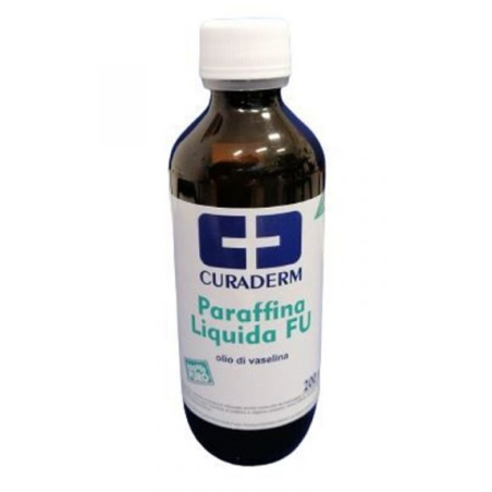 Curaderm paraffina liquida fu olio di vaselina 200 ml
