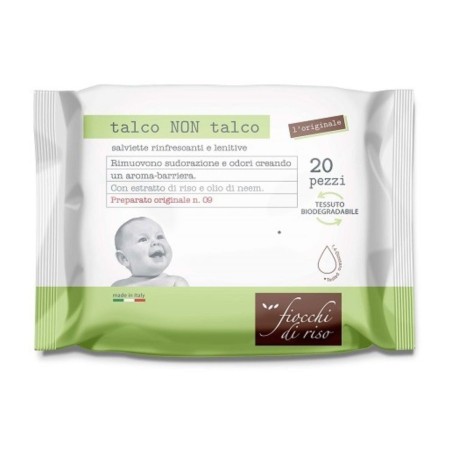 Fiocchi di riso salviette talco non talco