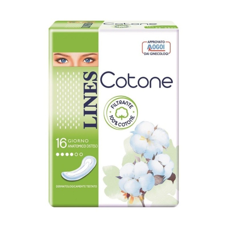 Lines cotone non ultra anatomici distesi 16 pezzi
