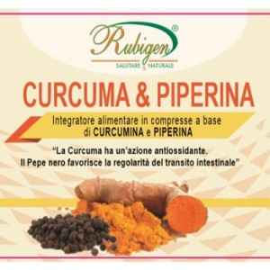 Curcuma & piperina rubigen 120 compresse da 500 mg