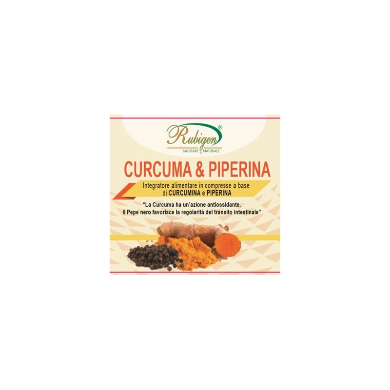 Curcuma & piperina rubigen 120 compresse da 500 mg