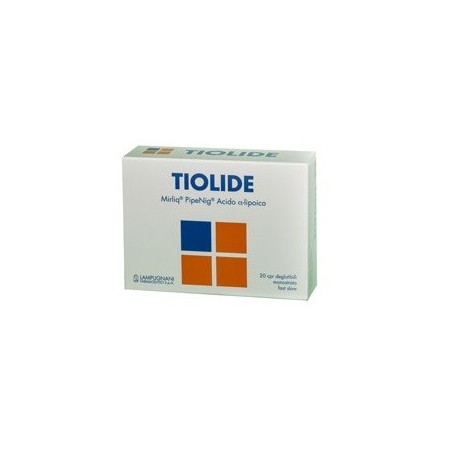 Tiolide 20 compresse deglutibili monostrato fast slow Tiolide 20 compresse deglutibili monostrato fast slow