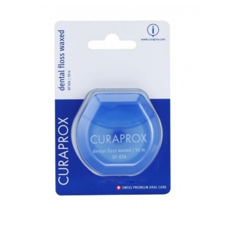 Curaprox df 834 dental floss waxed 50 metri
