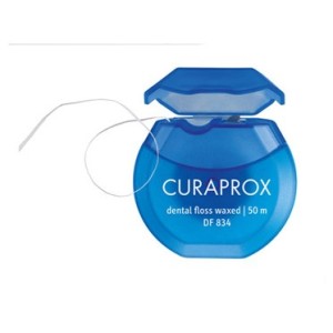 Curaprox df 834 dental floss waxed 50 metri