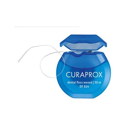 Curaprox df 834 dental floss waxed 50 metri