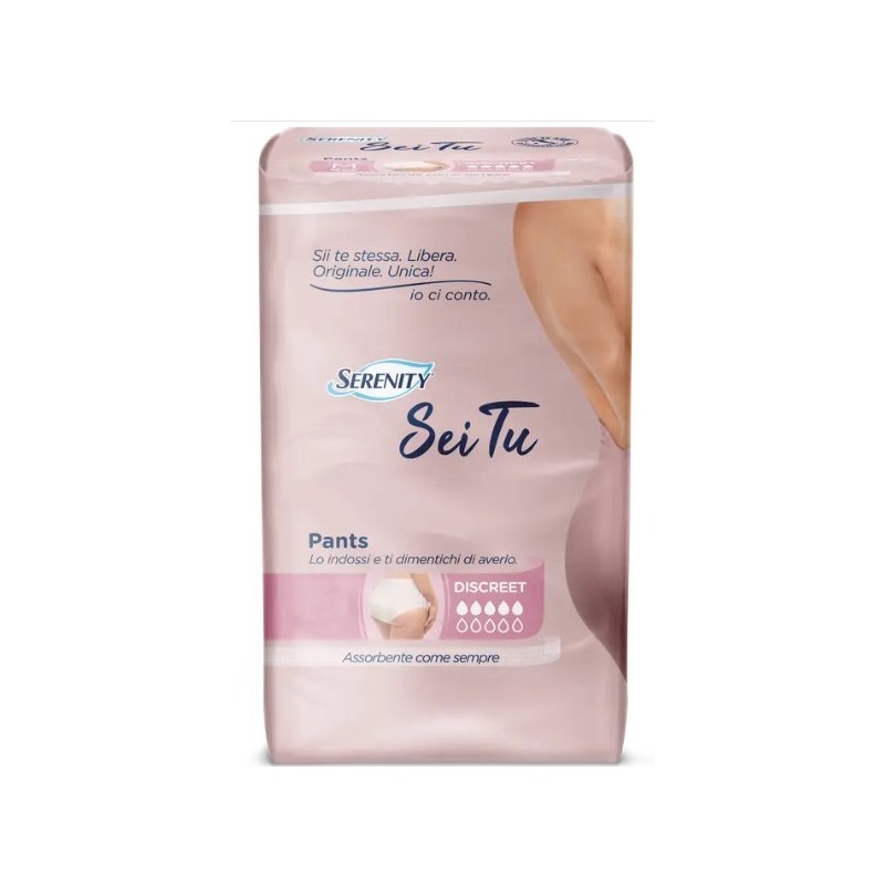 Serenity pants pannolone a mutandina advance seitu discreettaglia medium 12 pezzi