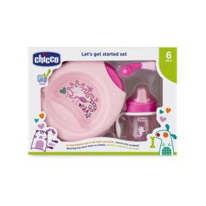 Chicco set pappa 6m+ rosa con cucchiaio rosa