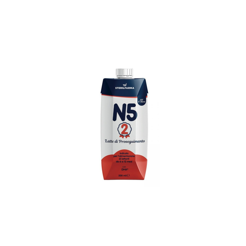 N5 2 latte di proseguimento liquido 6-12 mesi 500 ml